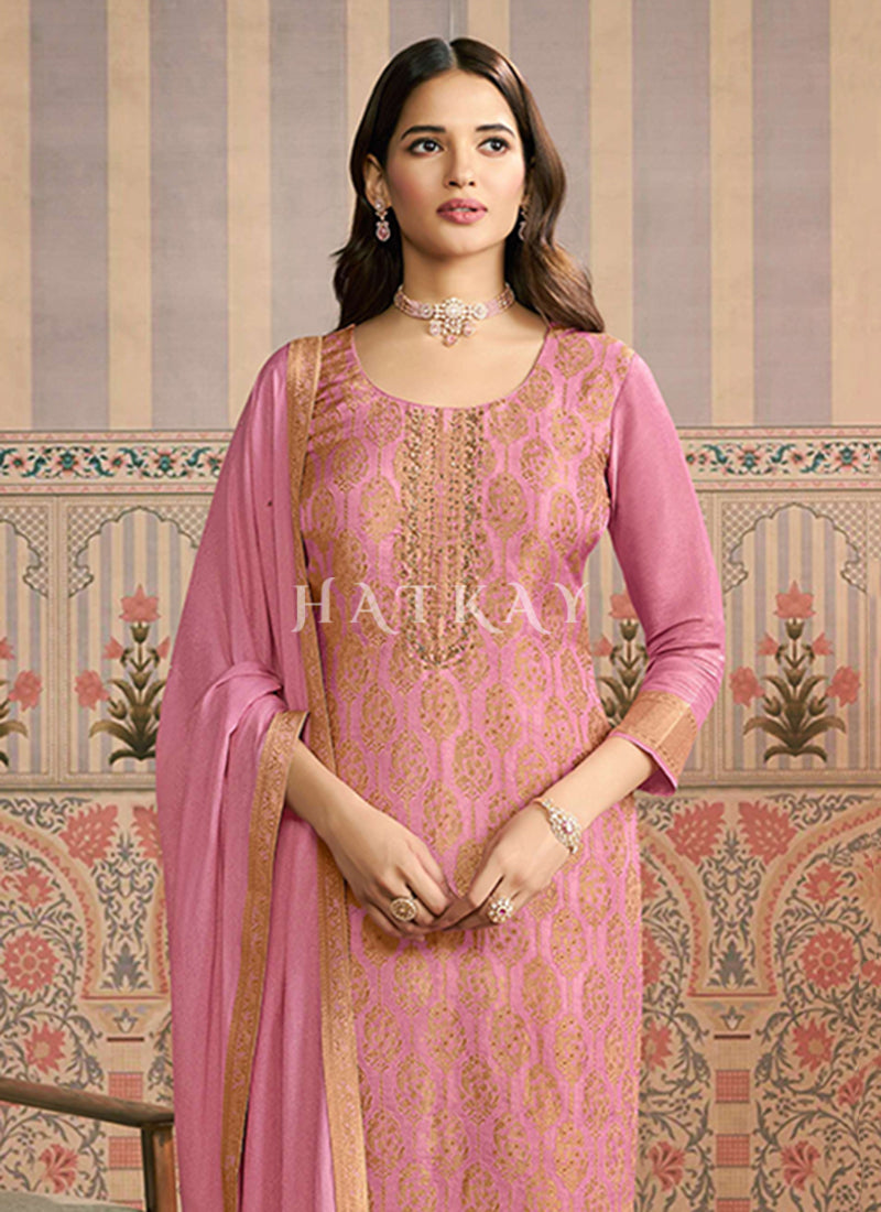 Buy Pink Salwar Kameez In USA