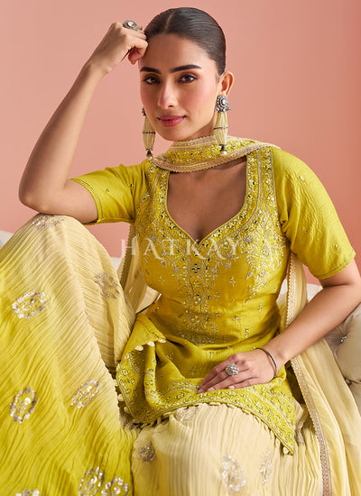 Buy Yellow Mehendi Outfits