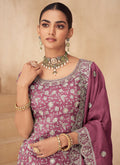 Buy Rose Pink Sharara Suit In Canada