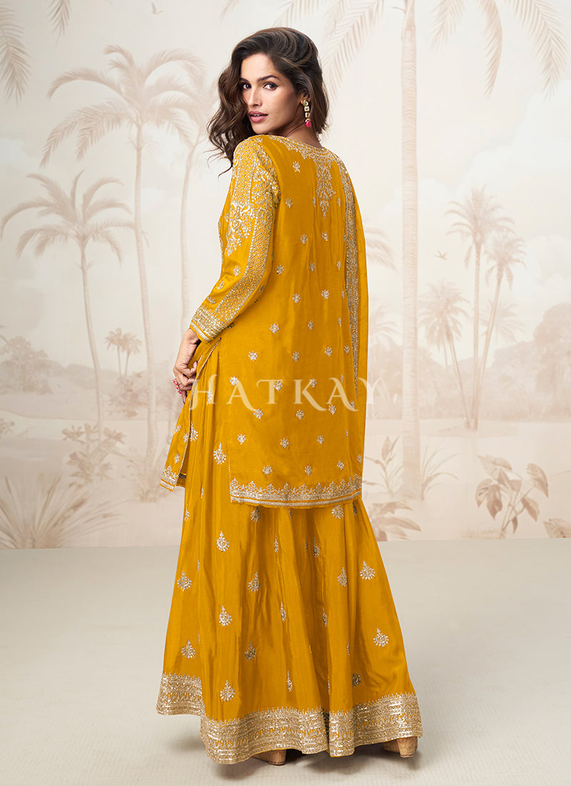 Buy Yellow Mehendi Dress