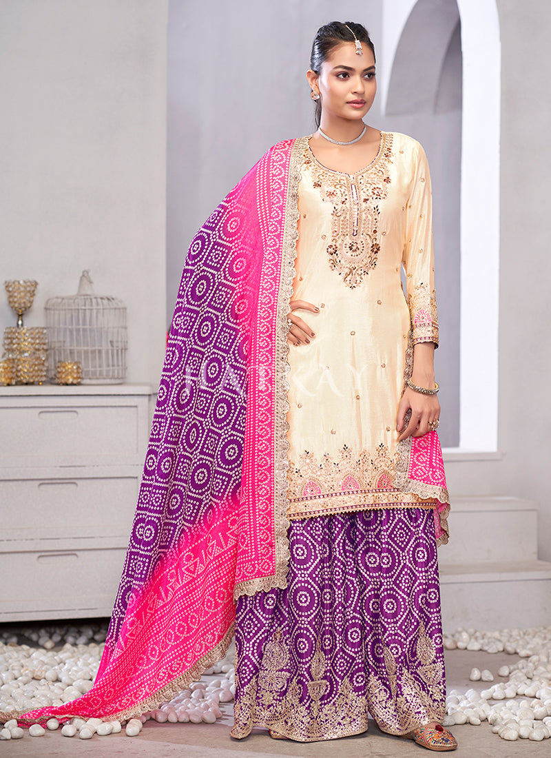 Shop Sharara Suits at Hatkay In Arizon