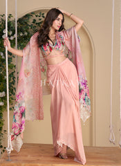 Blush Pink Skirt Set