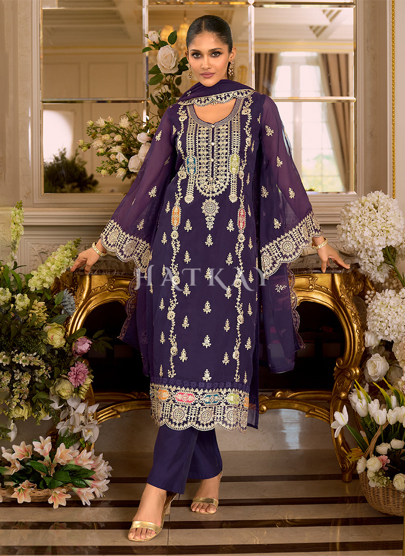 Violet Straight Cut Suits In Canada