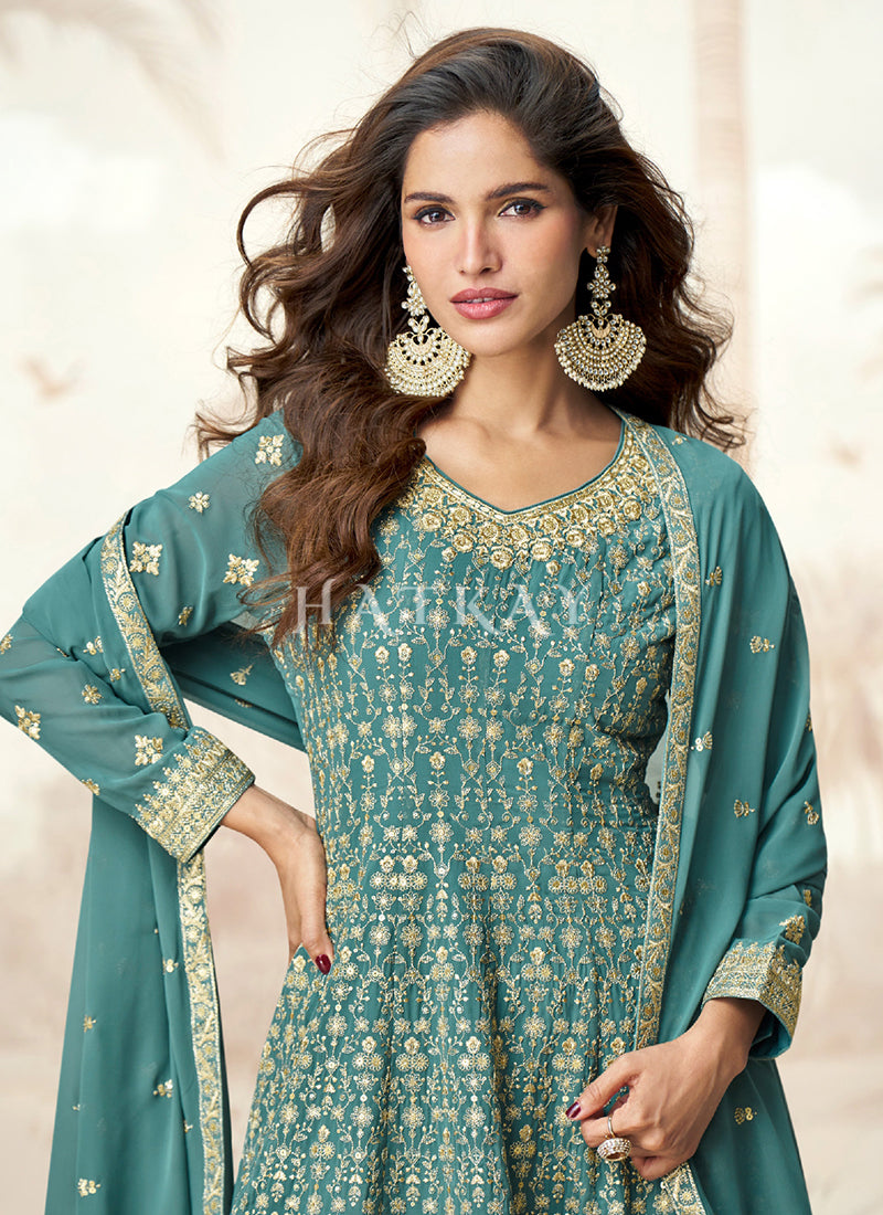 Buy Anarkali Gharara Suit