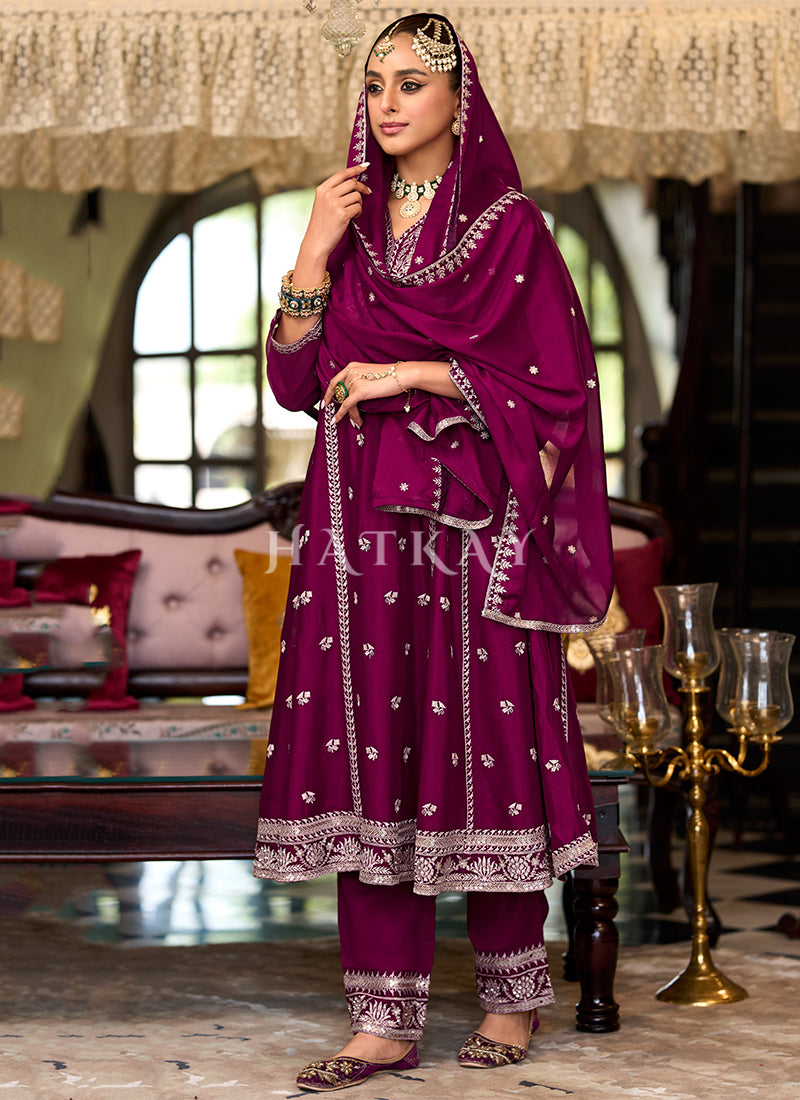 Buy Anarkali Pant Suit In Canada