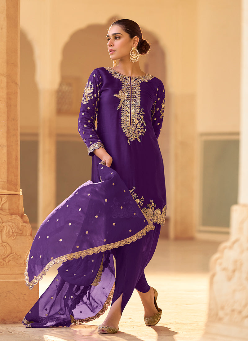 Buy Dhoti Style Pant Suit In USA