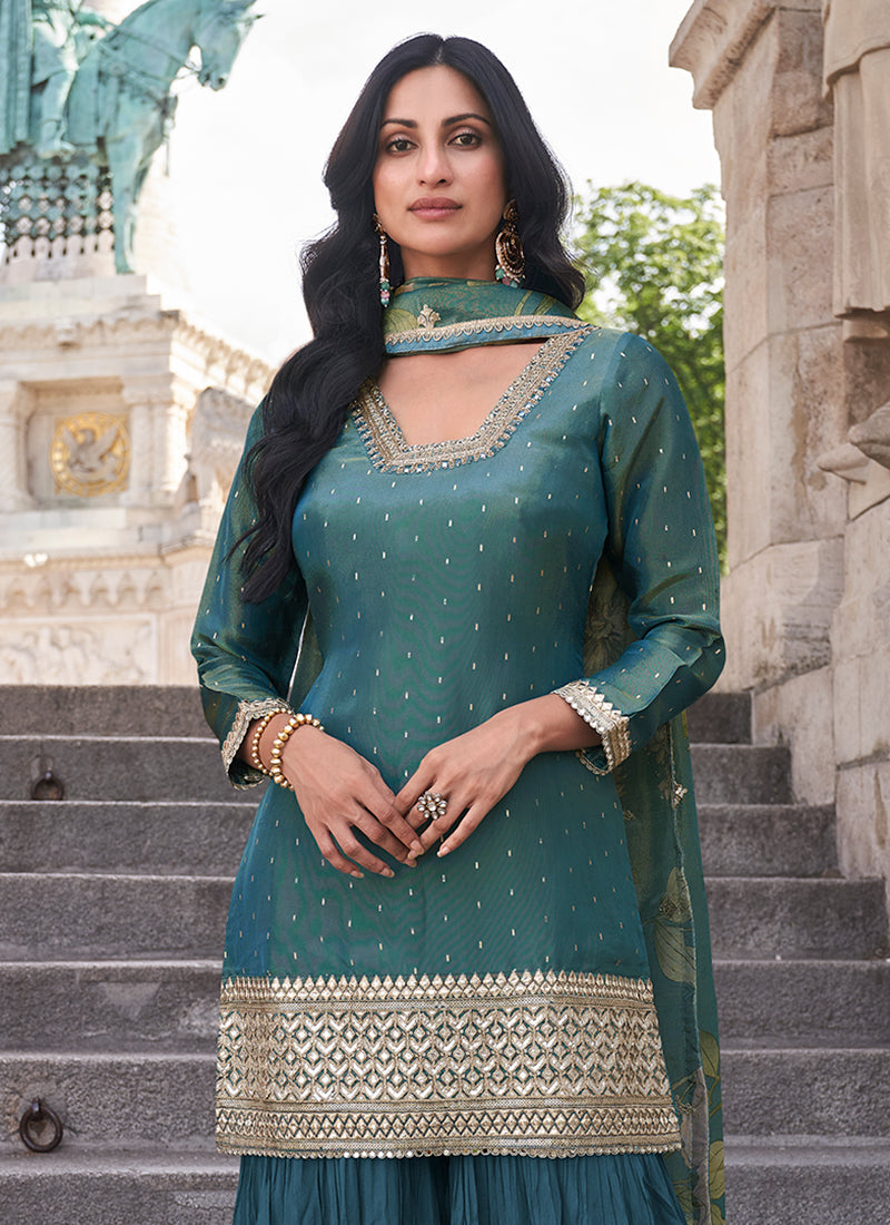 Buy Gharara Style Suit
