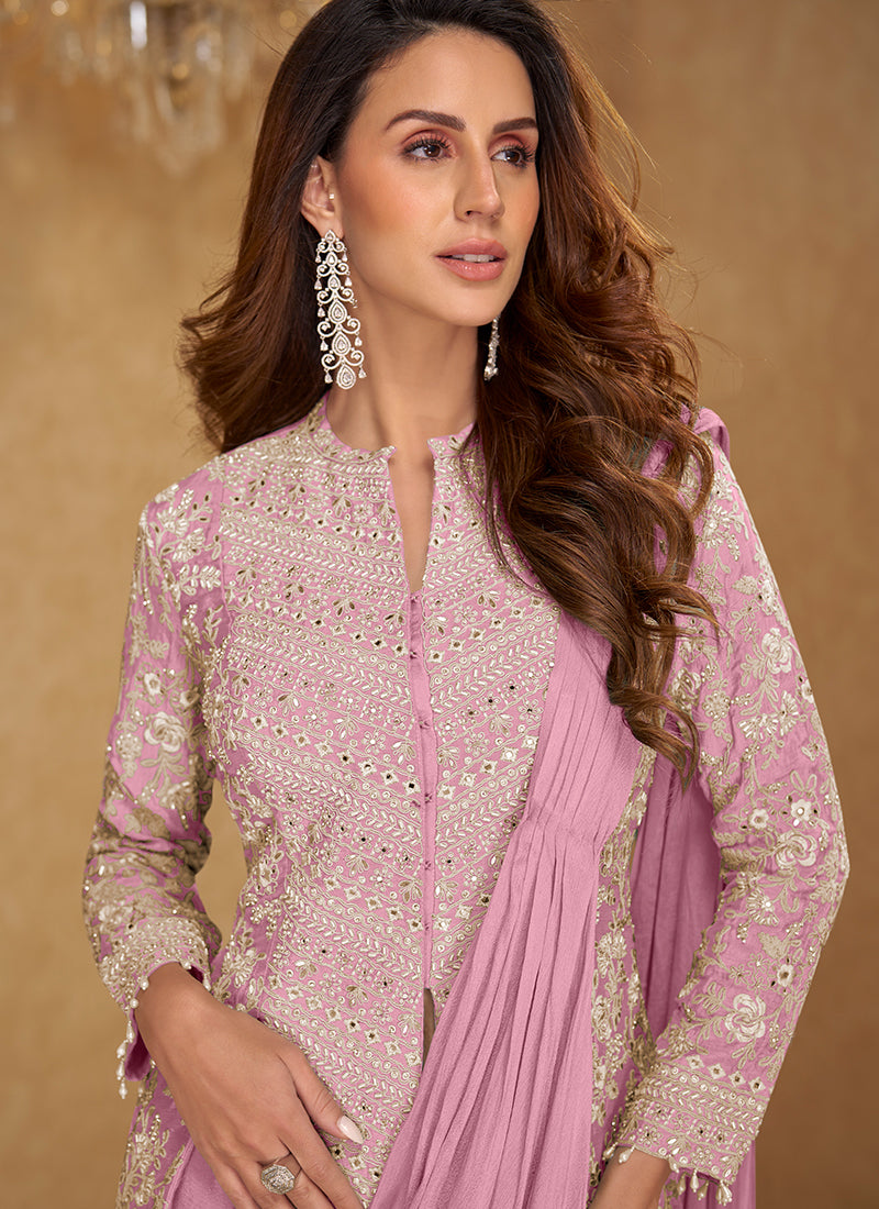 Buy Pink Ready To Wear Saree