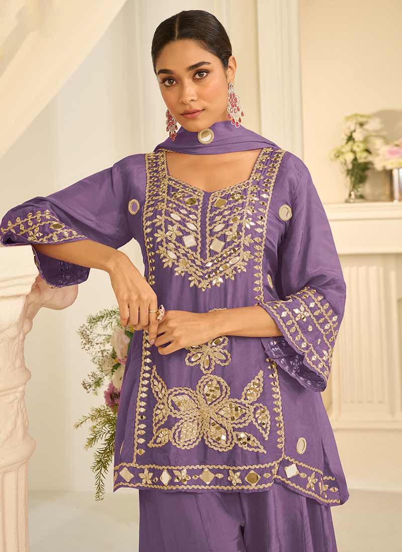 Buy Sharara Style Suit