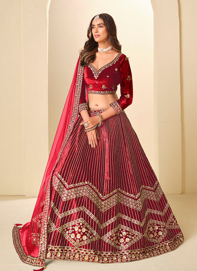 Buy Velvet Lehenga Choli