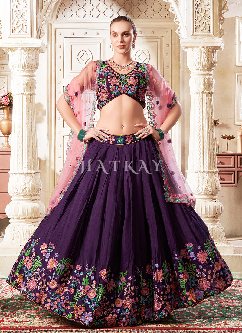 Shop wedding lehenga choli online at Hatkay.