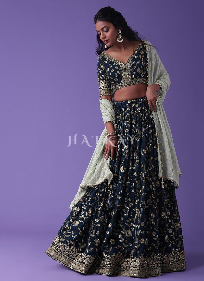 Shop Wedding Lehenga Choli In USA, UK, Canada, Germany, Mauritius, Singapore With Free Shipping Worldwide.