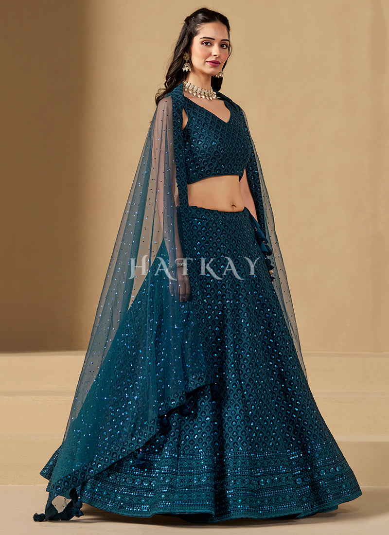 Shop Wedding Lehenga In USA, UK, Canada, Germany, Mauritius, Singapore, Australia With Free Shipping Worldwide.