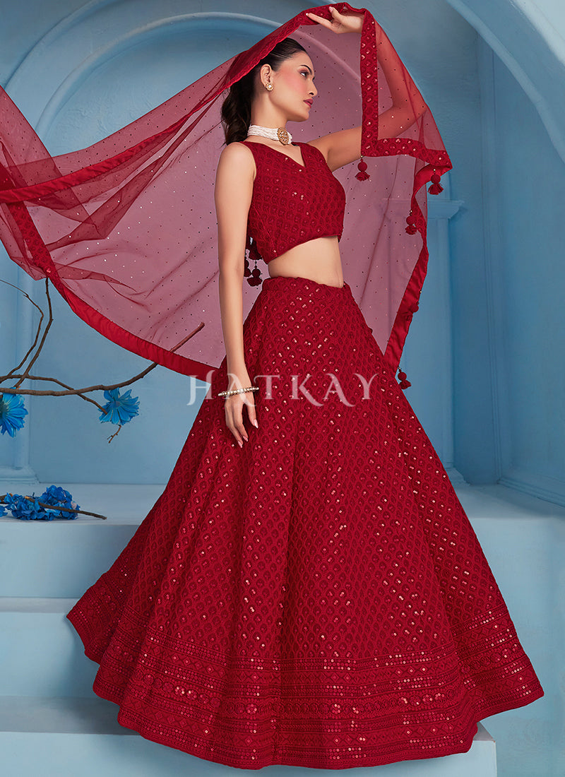 Shop Wedding Lehenga In USA, UK, Canada, Germany, Mauritius, Singapore, Australia With Free Shipping Worldwide.