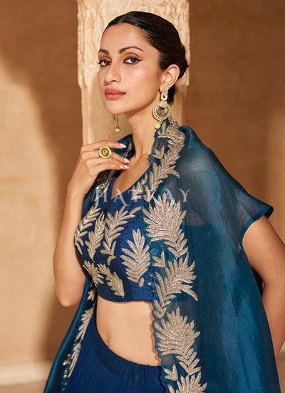 Embrace this opulence wholeheartedly with Hatkay's latest wedding Lehenga Choli.