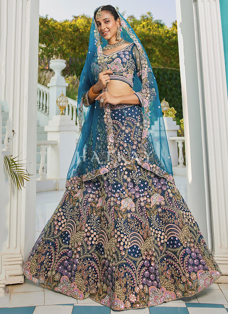 Shop Wedding Lehenga Choli In USA, UK, Canada, Germany, Mauritius, Singapore With Free Shipping Worldwide.