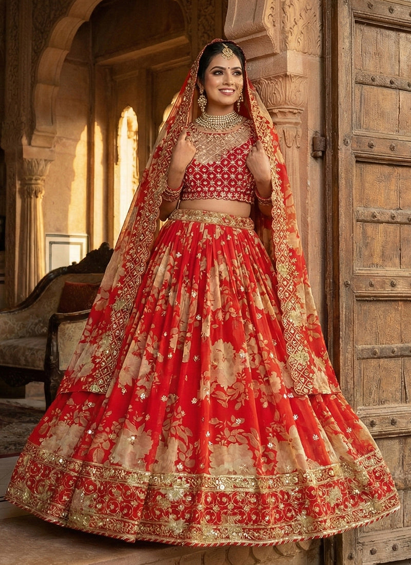 Shop Georgette Lehenga Online