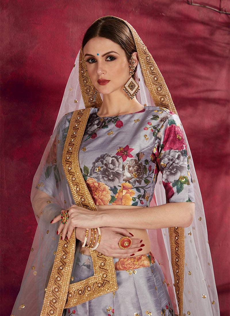 Buy Floral Lehengas Online In USA