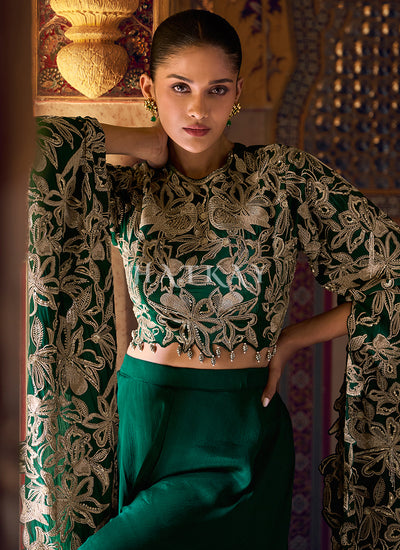Green Palazzo Set