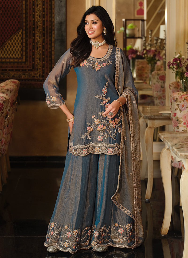 Buy Kurta Palazzo Suit In USA