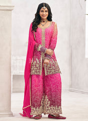 Pink Ombre Palazzo Suit