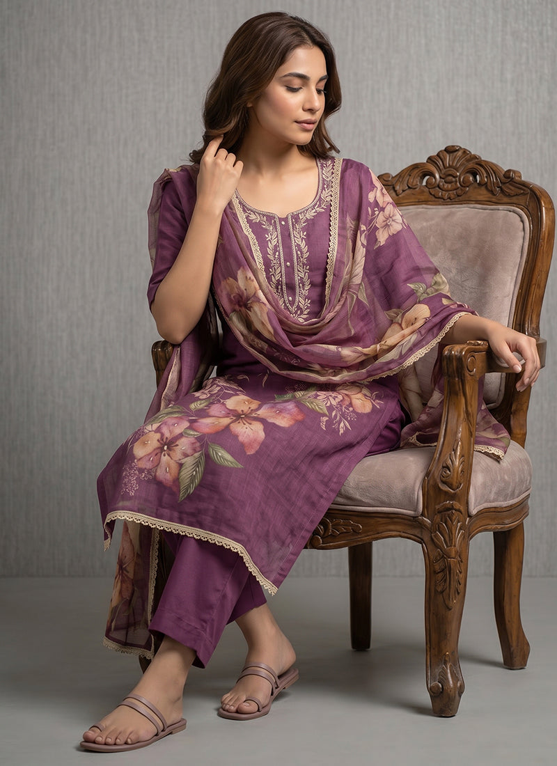 Buy Floral Pant Suit