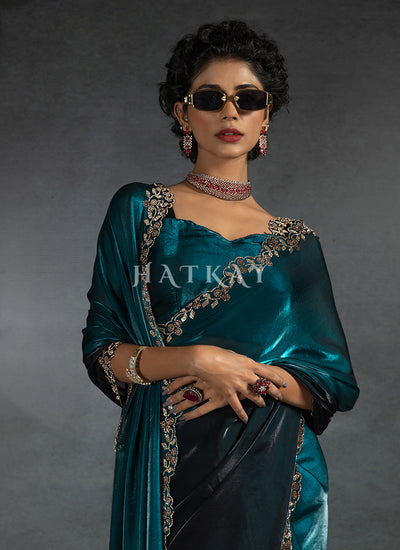 Buy Ombré Silk Saree