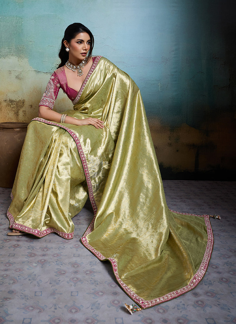 Buy Tissue Silk Saree In uk