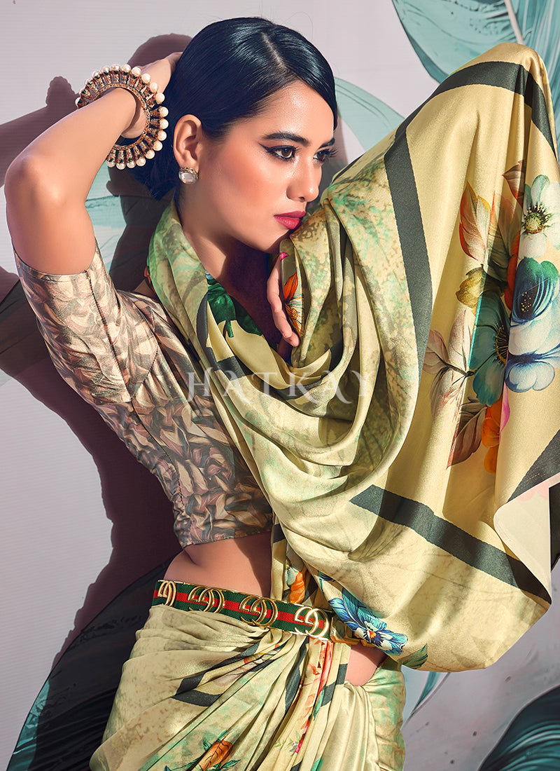 Buy Crape Silk Saree