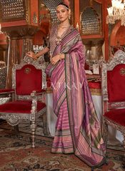Purple Traditional Silk Saree