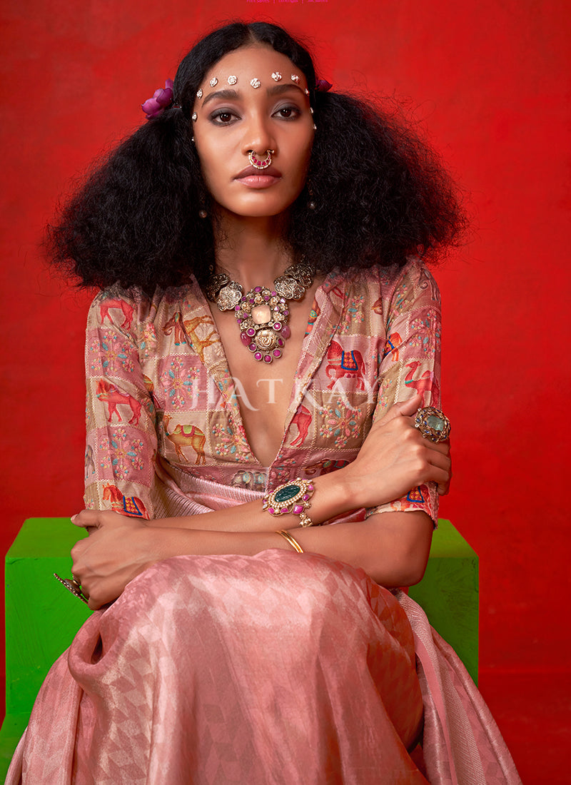 Buy Tissue Silk Saree