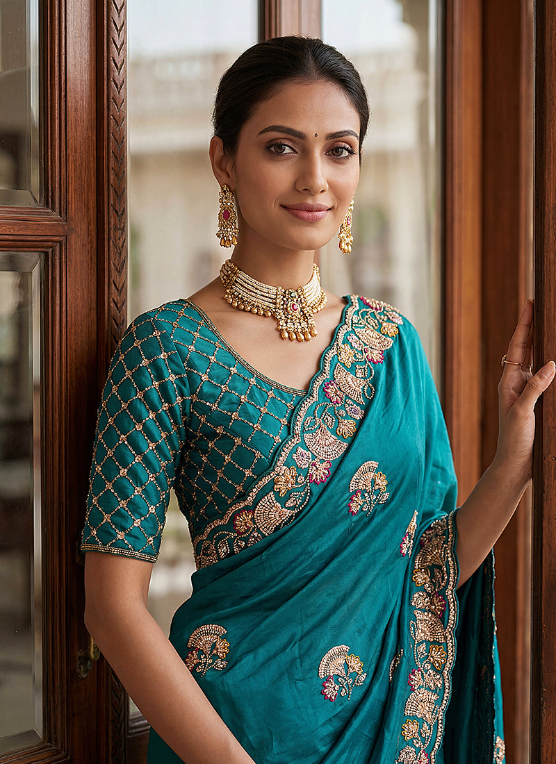 Buy Designer Silk Saree In USA
