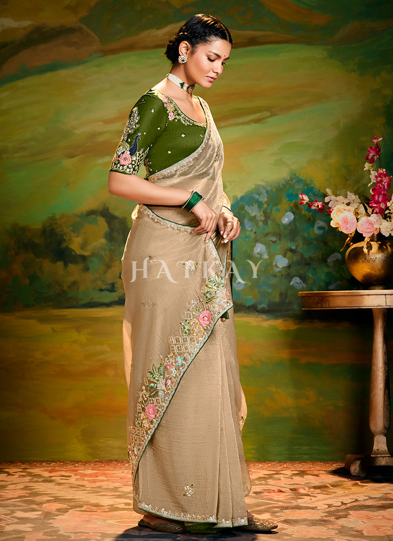 Stay stylish and trendy with a variety of wedding wear saree options at the best price.