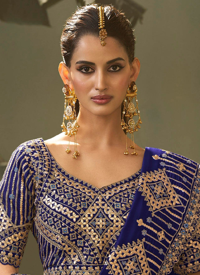 Buy Embroidered Saree with Blouse