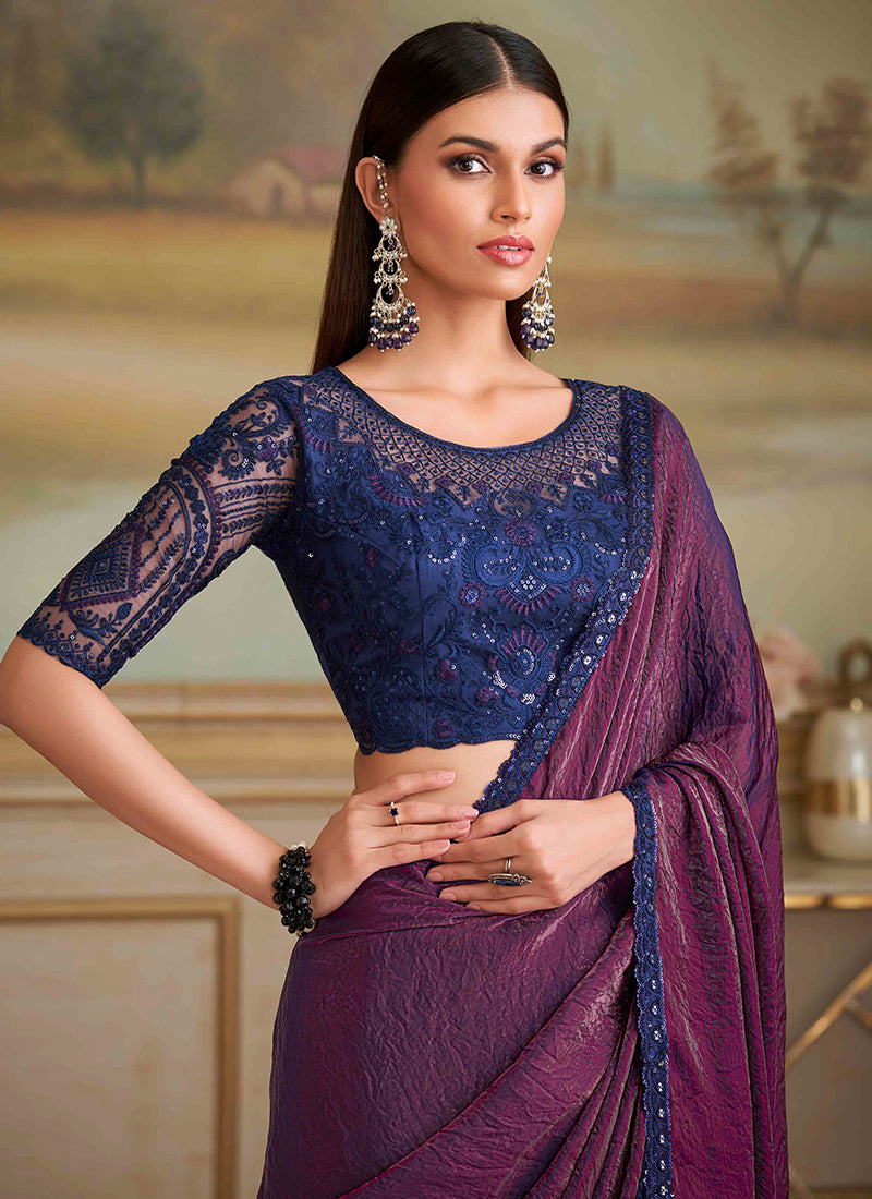 Buy Embroidered Saree