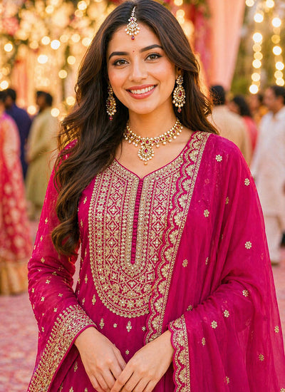 Buy Rani Pink Sharara Suit