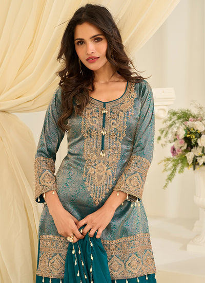 Buy Sharara Style Suit