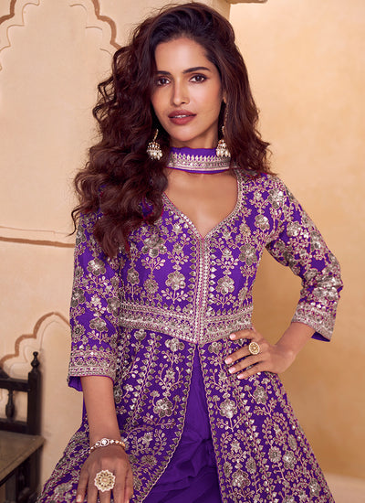 Buy Anarkali Palazzo Suit
