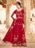 Bridal Red Embroidered Designer Anarkali Suit