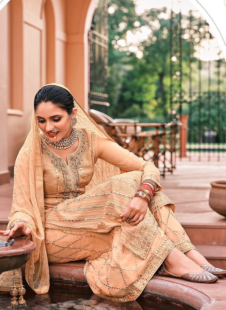 Brown Gharara  Suit