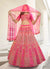Hot Pink Multi Embroidered Traditional Lehenga Choli
