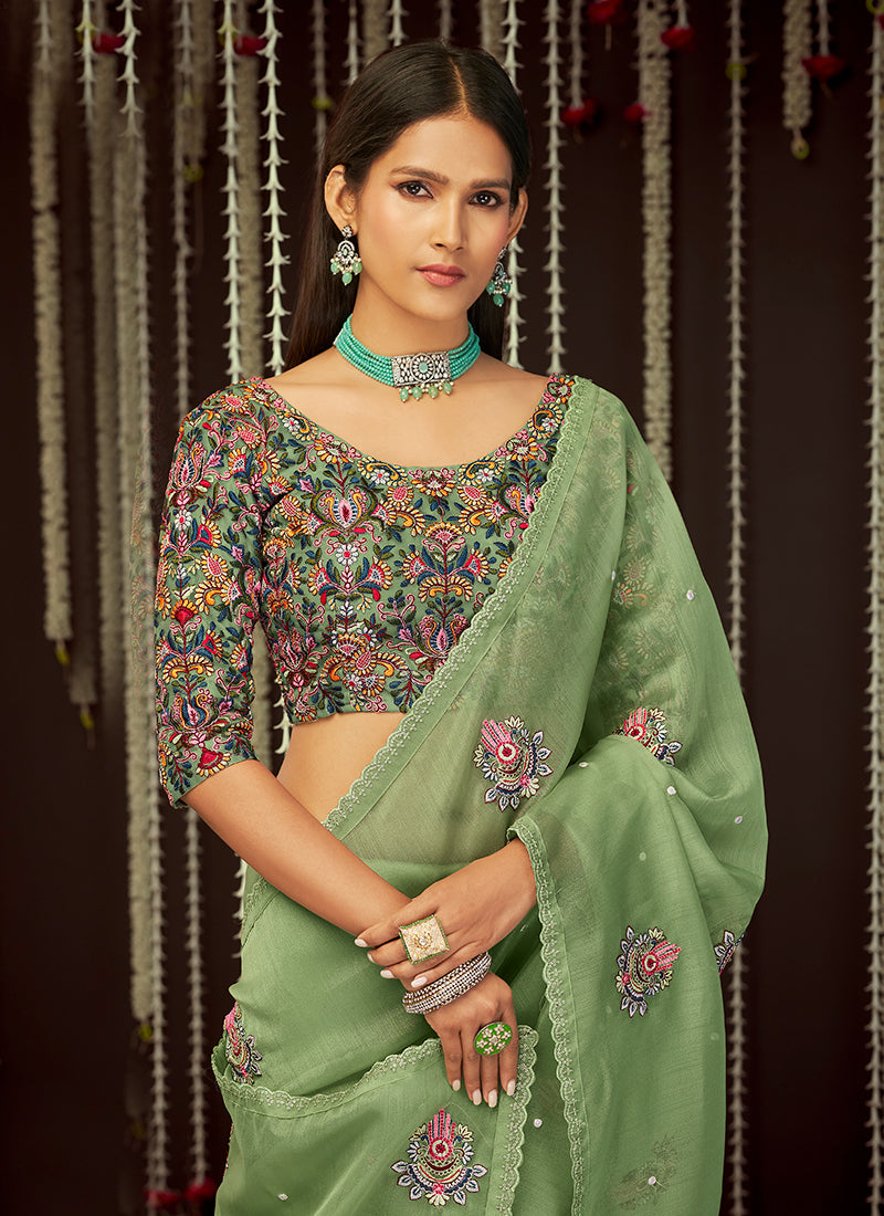Organza Silk Saree