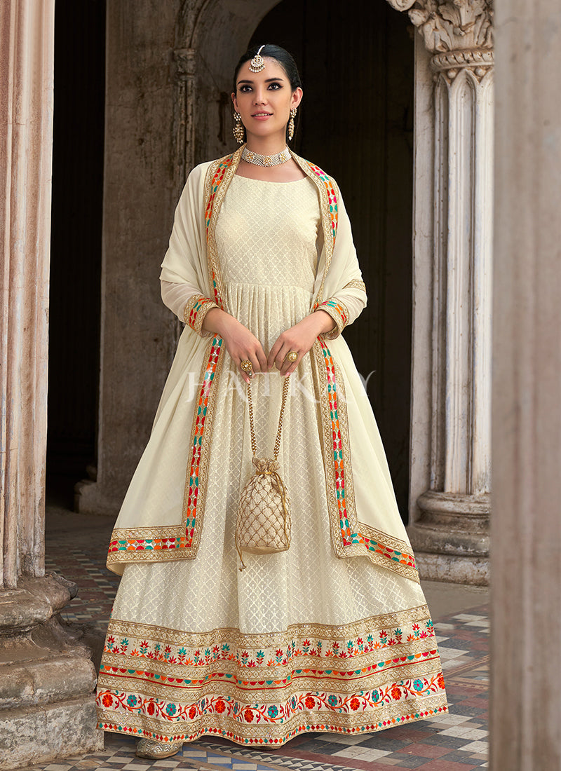 Off White Anarkali