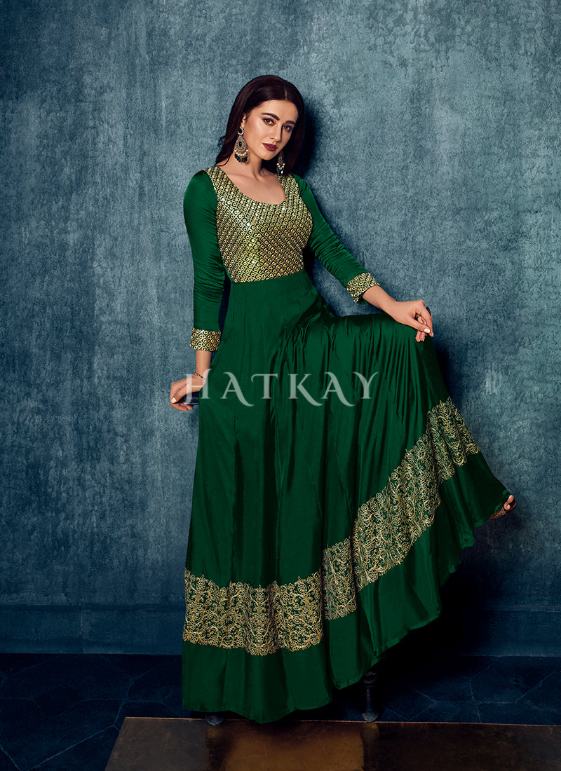 Green Designer Gown