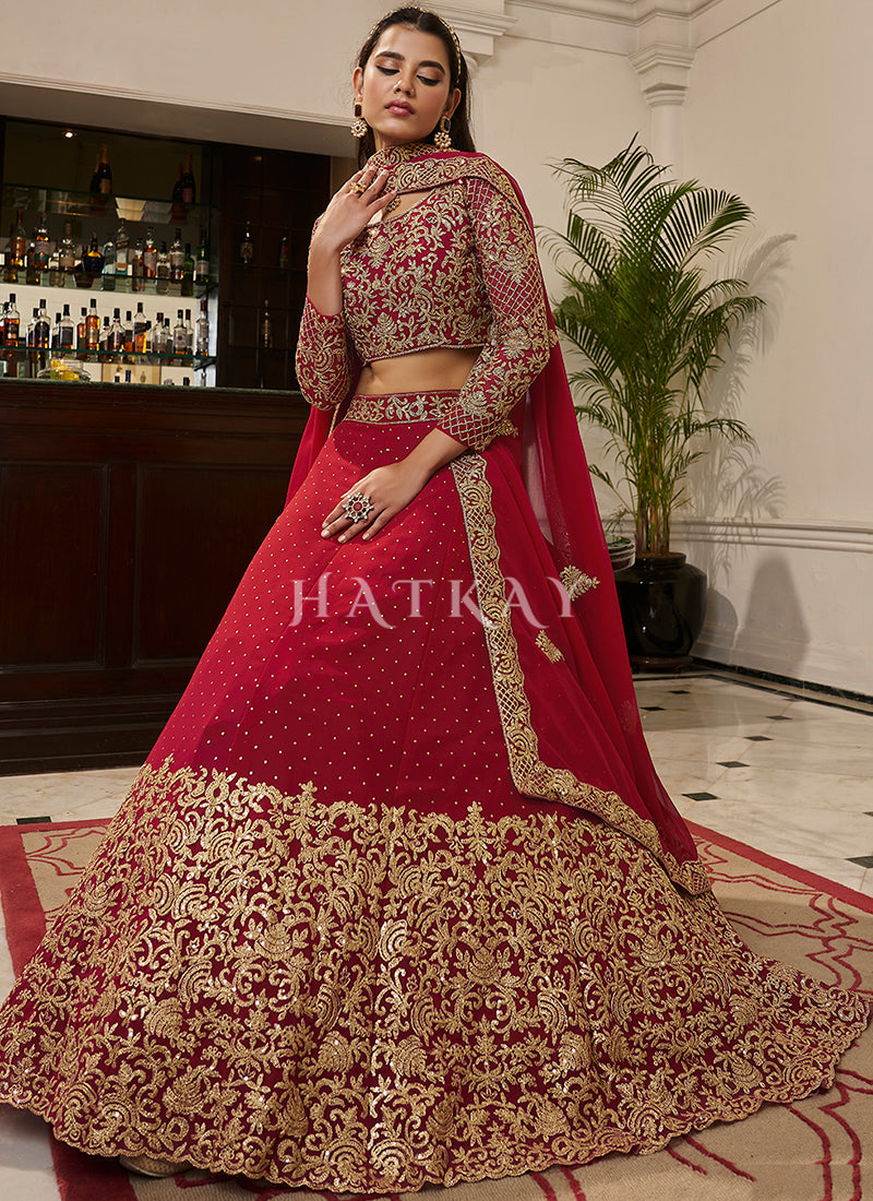 Shop Wedding Lehengas In USA, UK, Canada, Germany, Mauritius, Singapore With Free Shipping Worldwide.