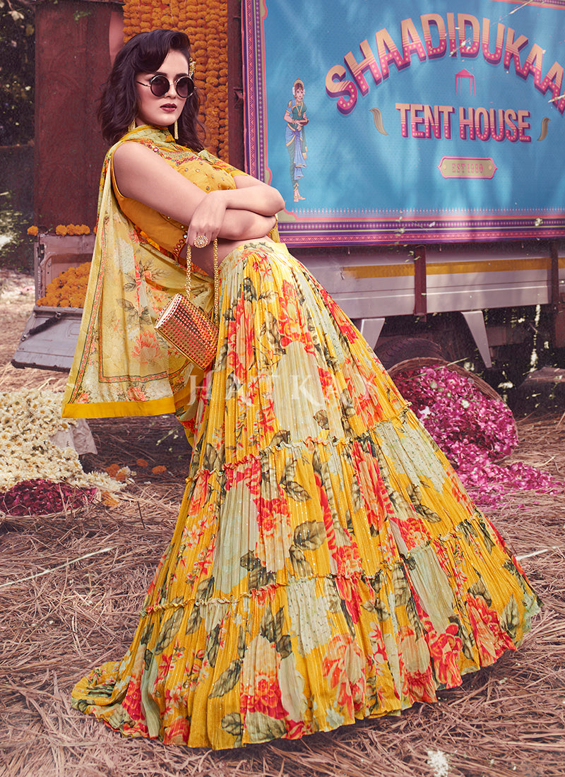 Lehenga For Haldi Ceremony In USA UK Canada