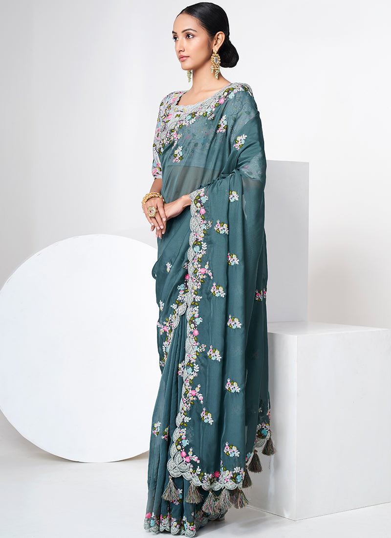 Buy Organza Silk Saree In USA UK Canada
