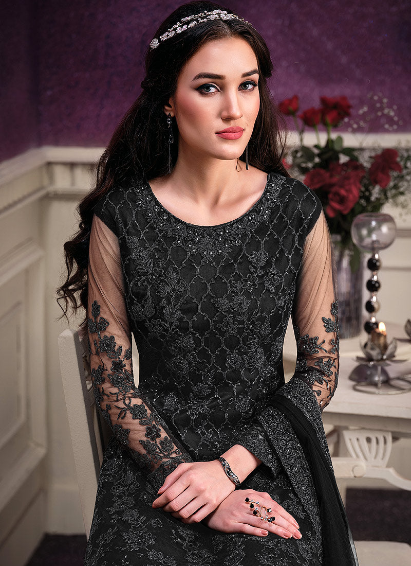 Black Designer Pant Suit In UK
