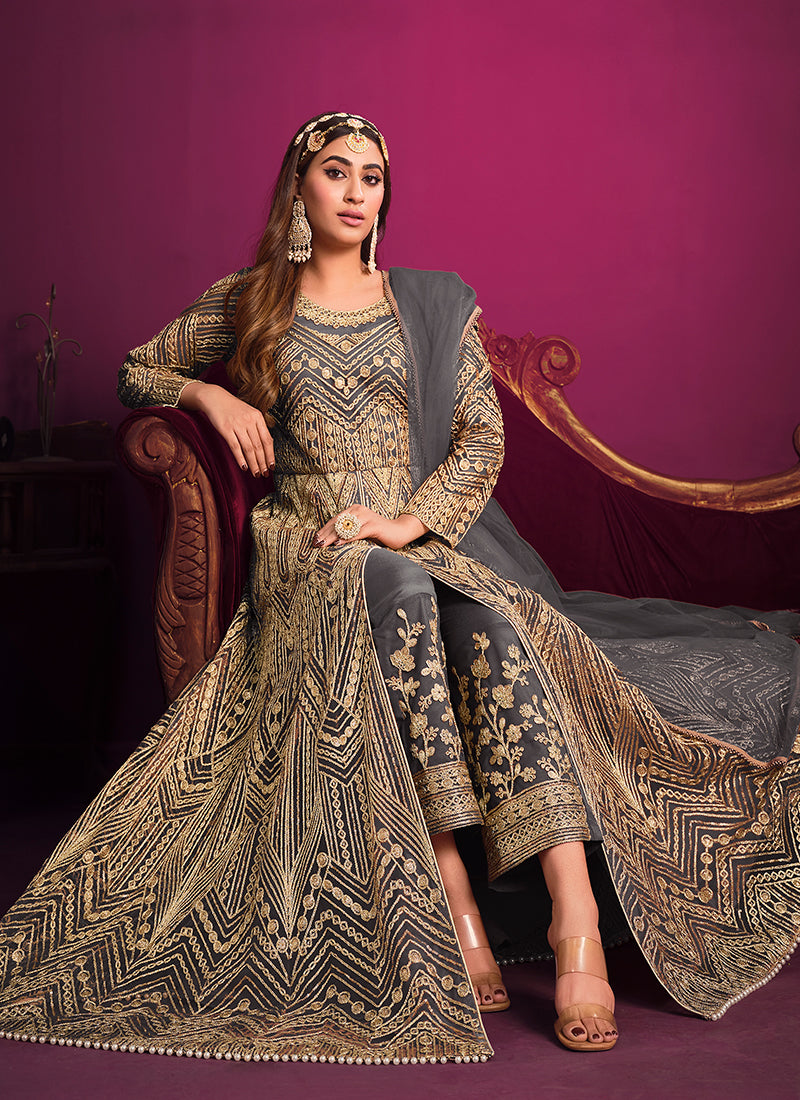 Buy Anarkali Pant Suit