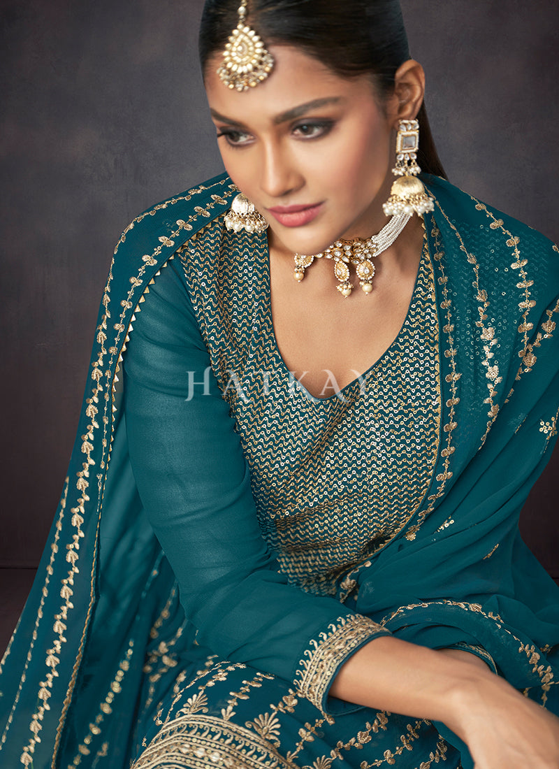 Buy Sharara Style Suit
